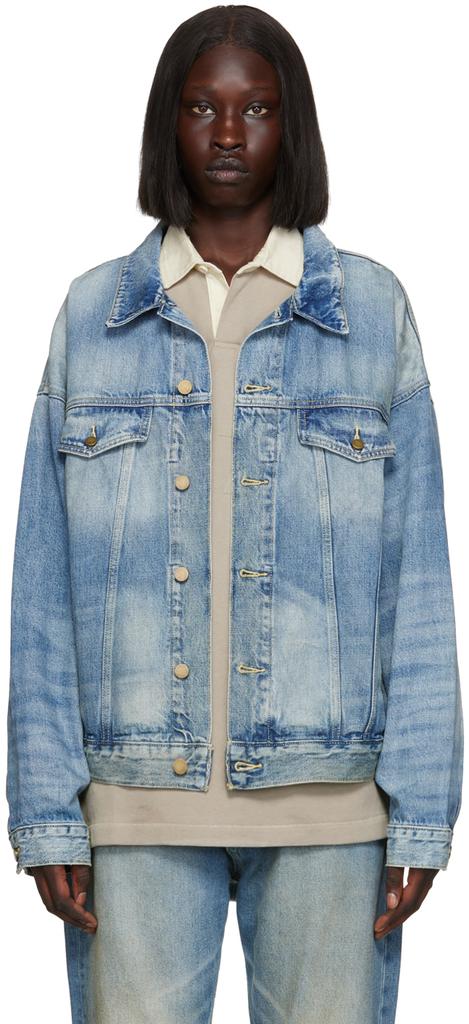 Essentials Blue Trucker Denim Jacket