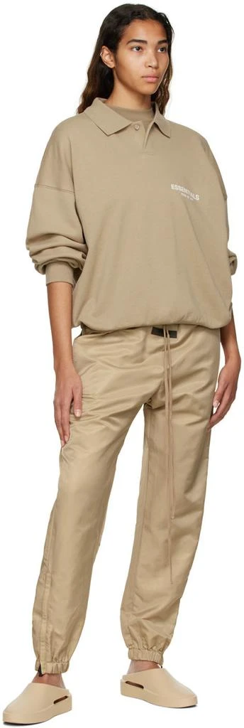Essentials Tan Nylon Track Pants 4