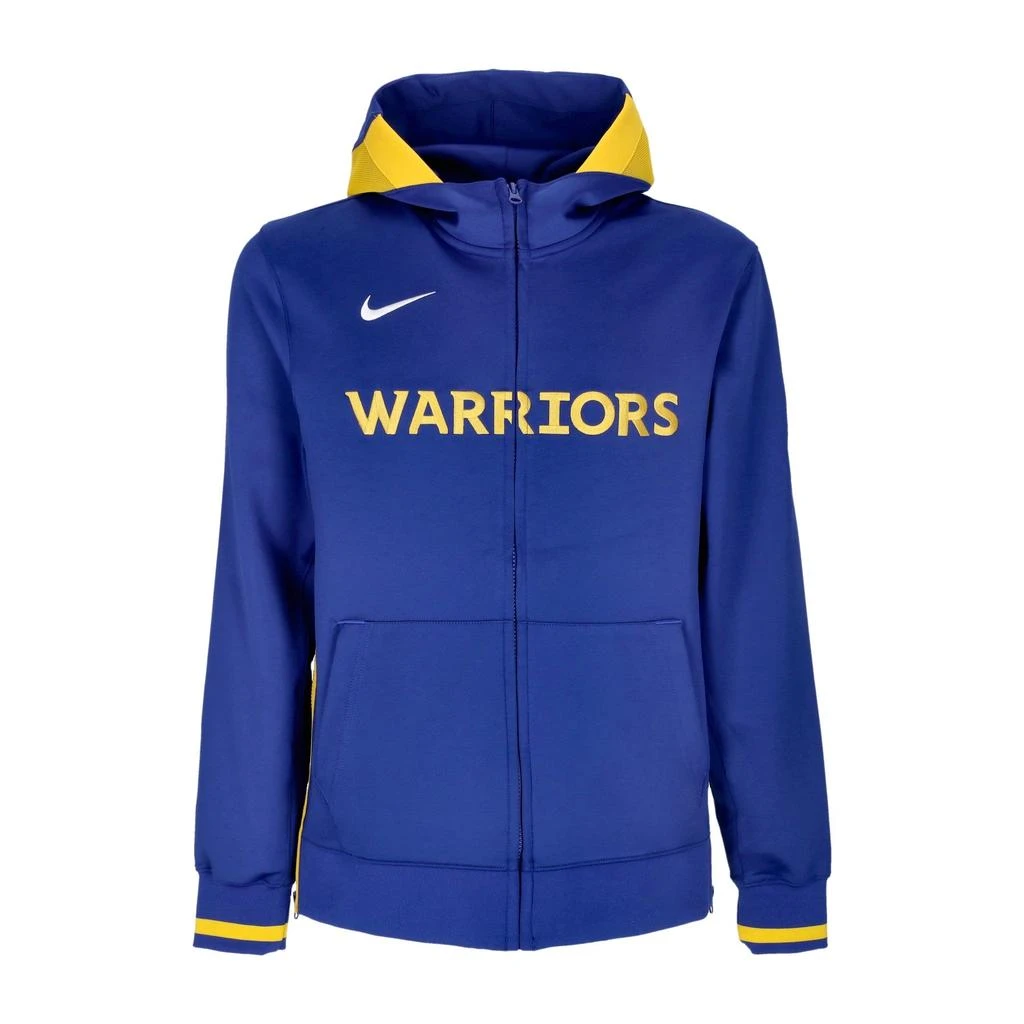 NIKE Men's Zip Hoodie Nba Dri-fit Showtime Full-zip Hoodie Golwar Rush Blue/amarillo/rush Blue/white 1