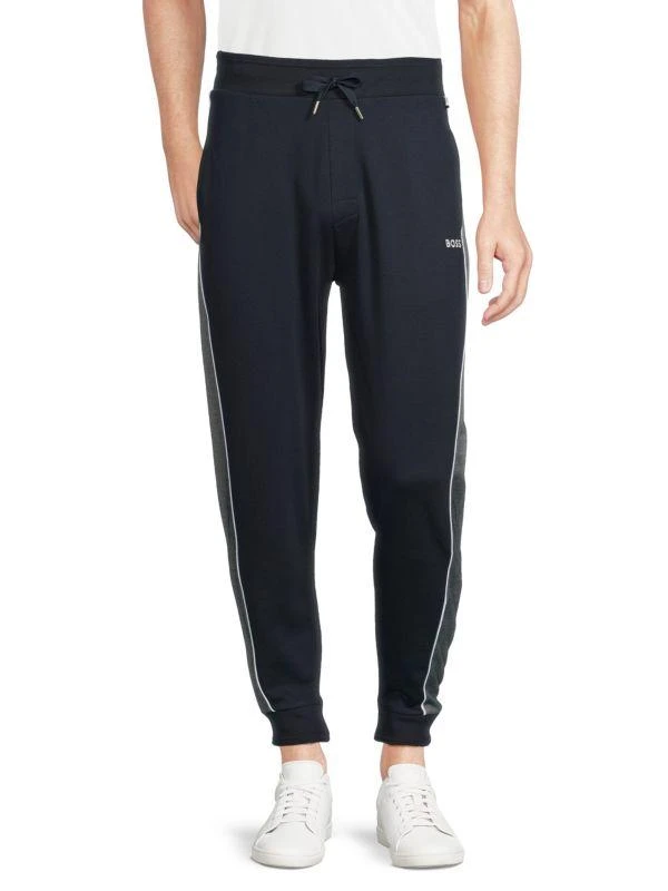 Hugo Boss Contrast Stripe Drawstring Joggers 1