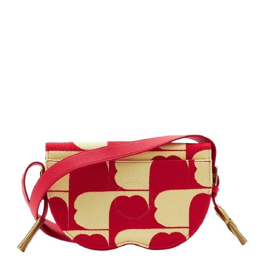 Burberry Embroidered B Design Chess Satchel Crossbody Bag 2