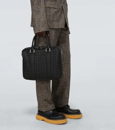 Bottega Veneta Intrecciato leather briefcase 2