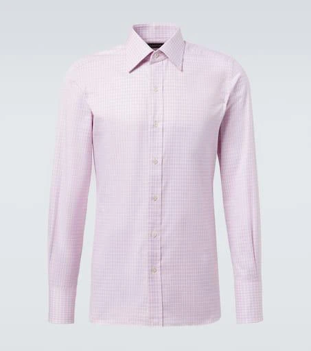 Tom Ford Checked cotton poplin shirt 1