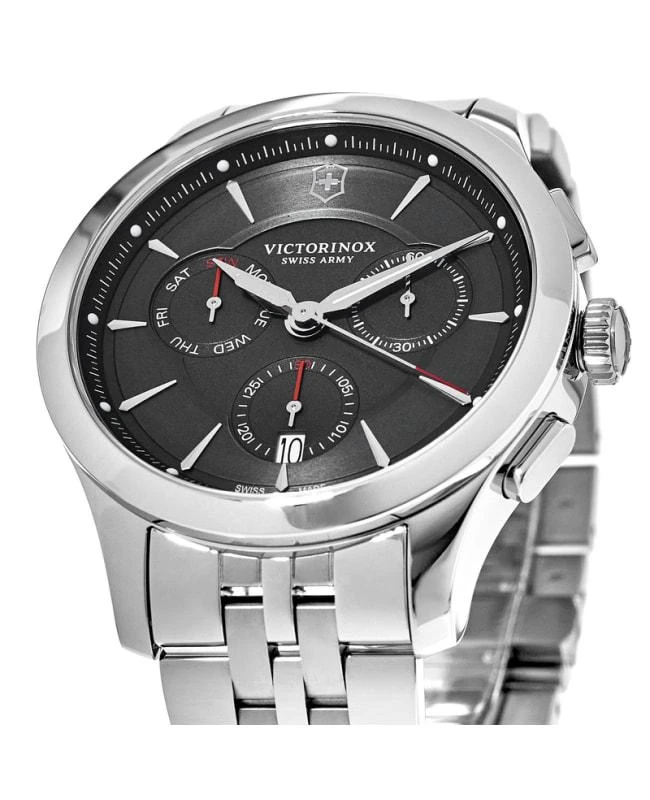 Swiss Army Victorinox Swiss Army Alliance Chronograph Black Dial Steel Men's Watch 241745.1 3