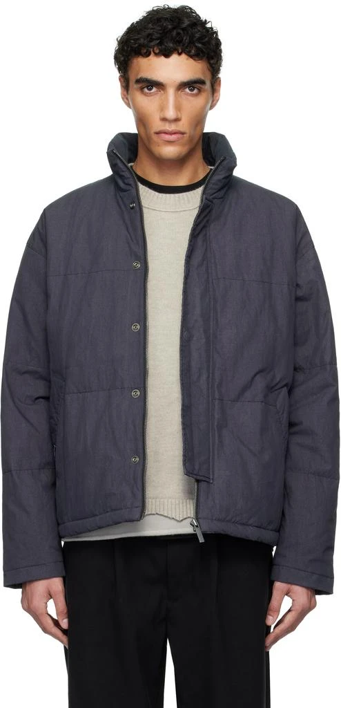 Izzue Gray Indigo-Dyed Down Jacket 1