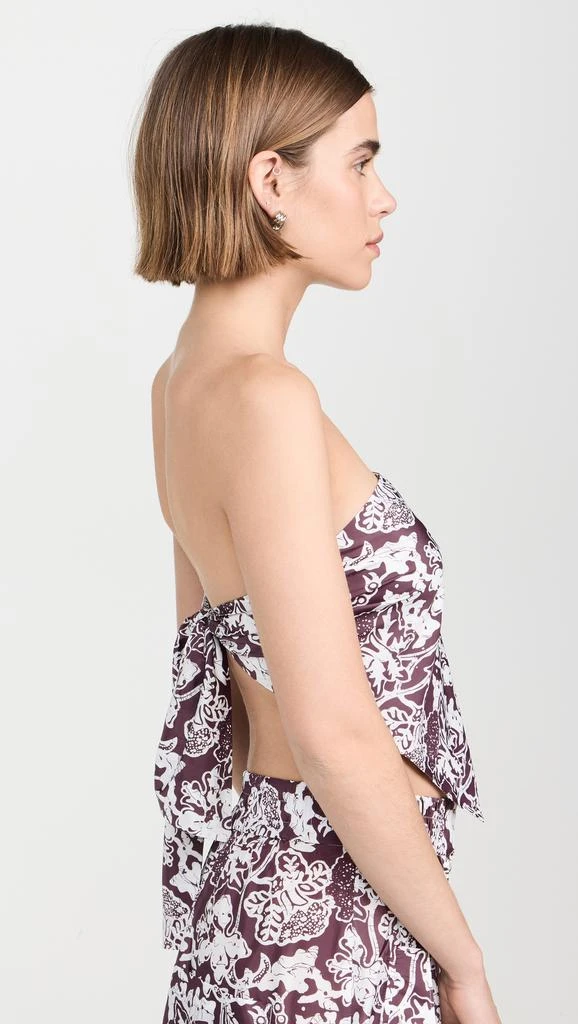 Tibi Batik Strapless Bandeau Top 3