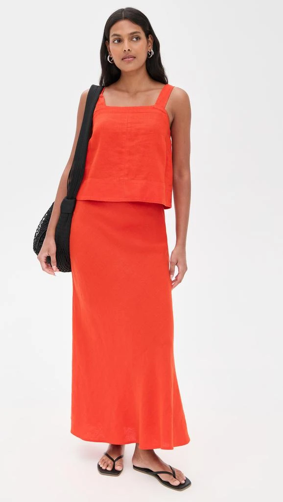 Madewell Linen Maxi Slip Skirt 4