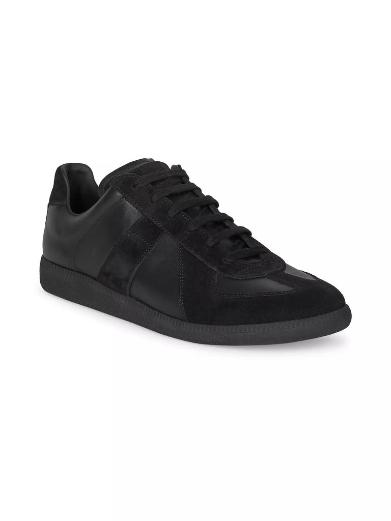 Maison Margiela Replica Leather & Suede Low-Top Sneakers