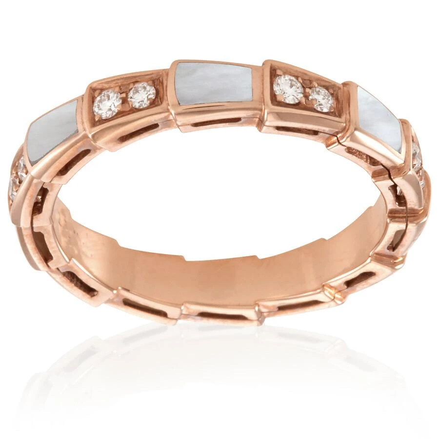 BVLGARI Serpenti Viper 18k Rose Gold 0.21 CT 1 Band Ring 3