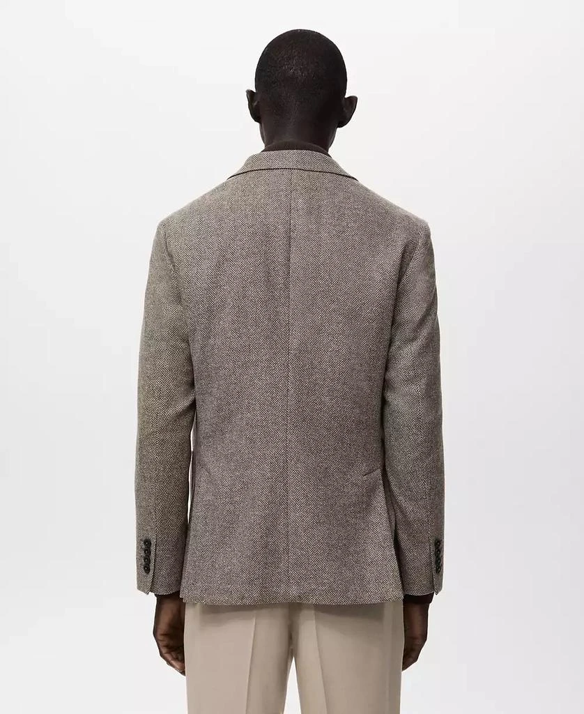 Mango Men
s Slim Fit Wool Blend Blazer 3