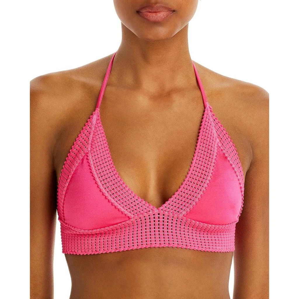 Peixoto Naomi Womens Lace Trim Halter Bikini Swim Top 1