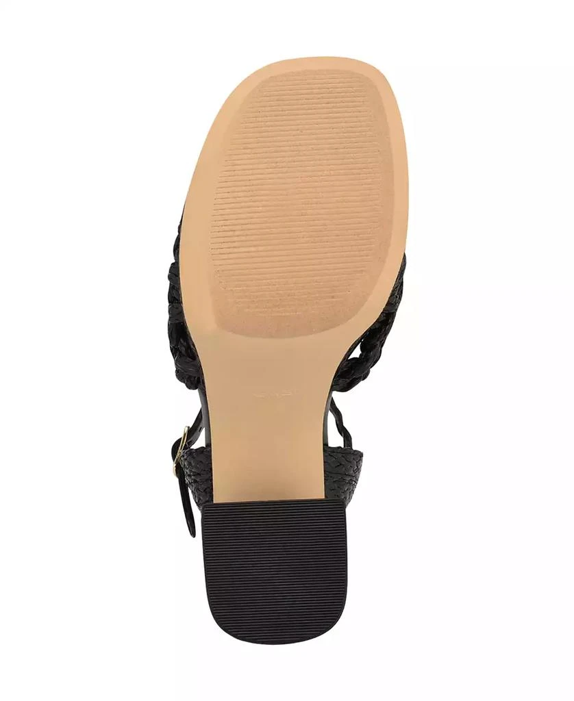 Nine West Women's Vadyn Woven Platform Block Heel Sandals 5