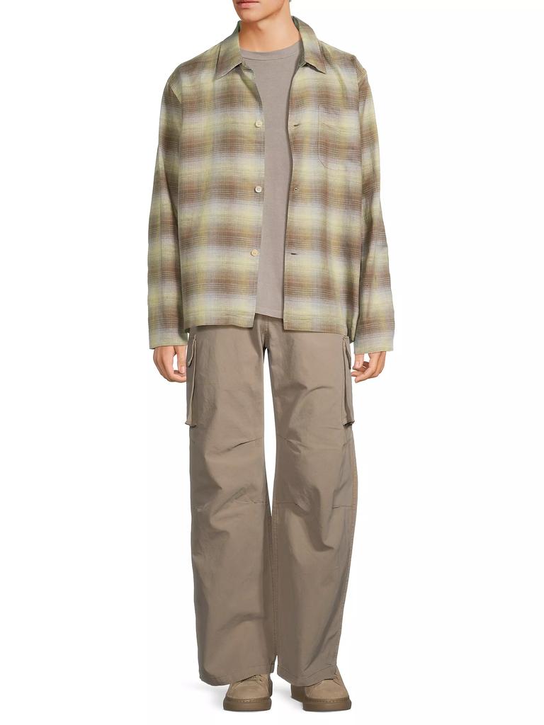 Our Legacy Plaid Linen Boxy Shirt