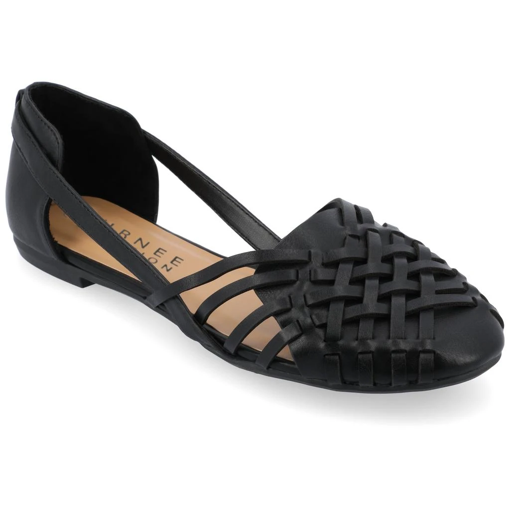 Journee Collection Journee Women's Ekko Medium and Wide Width Flat Sandals 1