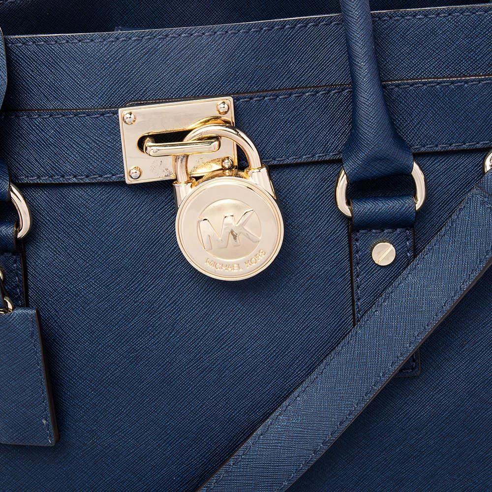 Michael Kors MICHAEL Michael Kors Blue Leather Hamilton Tote 5