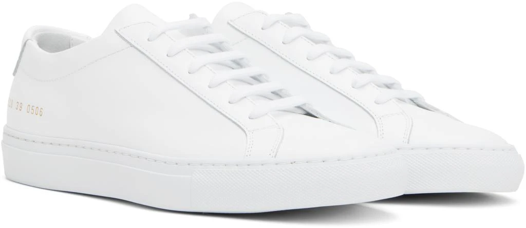 Common Projects White Original Achilles Low Sneakers 4
