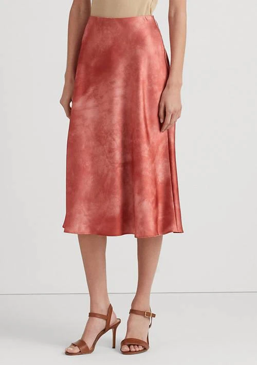 Ralph Lauren Ralph Lauren Tie Dye Print Satin Skirt 1
