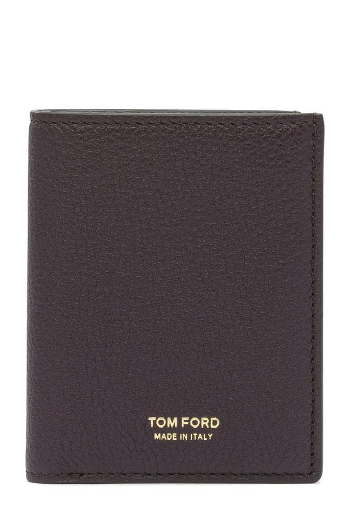 【関税込み】tom ford Wallet on chain logo Tom Ford Leather Zip Small Chain Wallet in Black Color