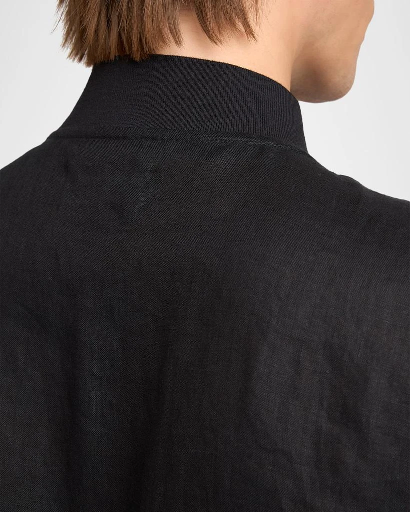 Kiton Men
s Linen Full-Zip Blouson 5