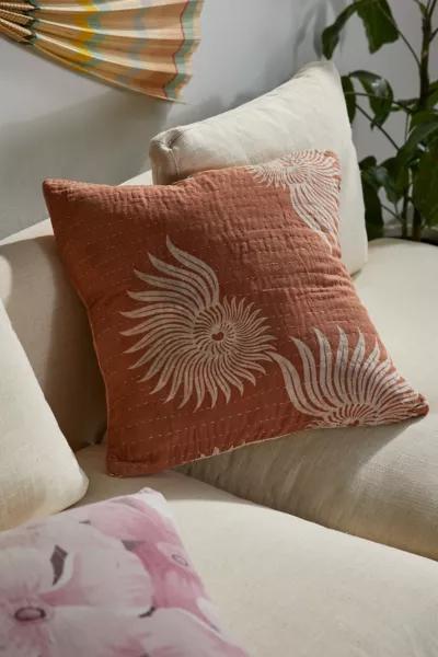 Urban Renewal Urban Renewal Remnants Sun Faded Kantha Throw Pillow