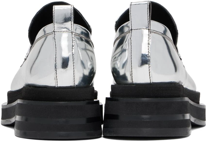 Simone Rocha Silver Heart Toe Platform Loafers 2