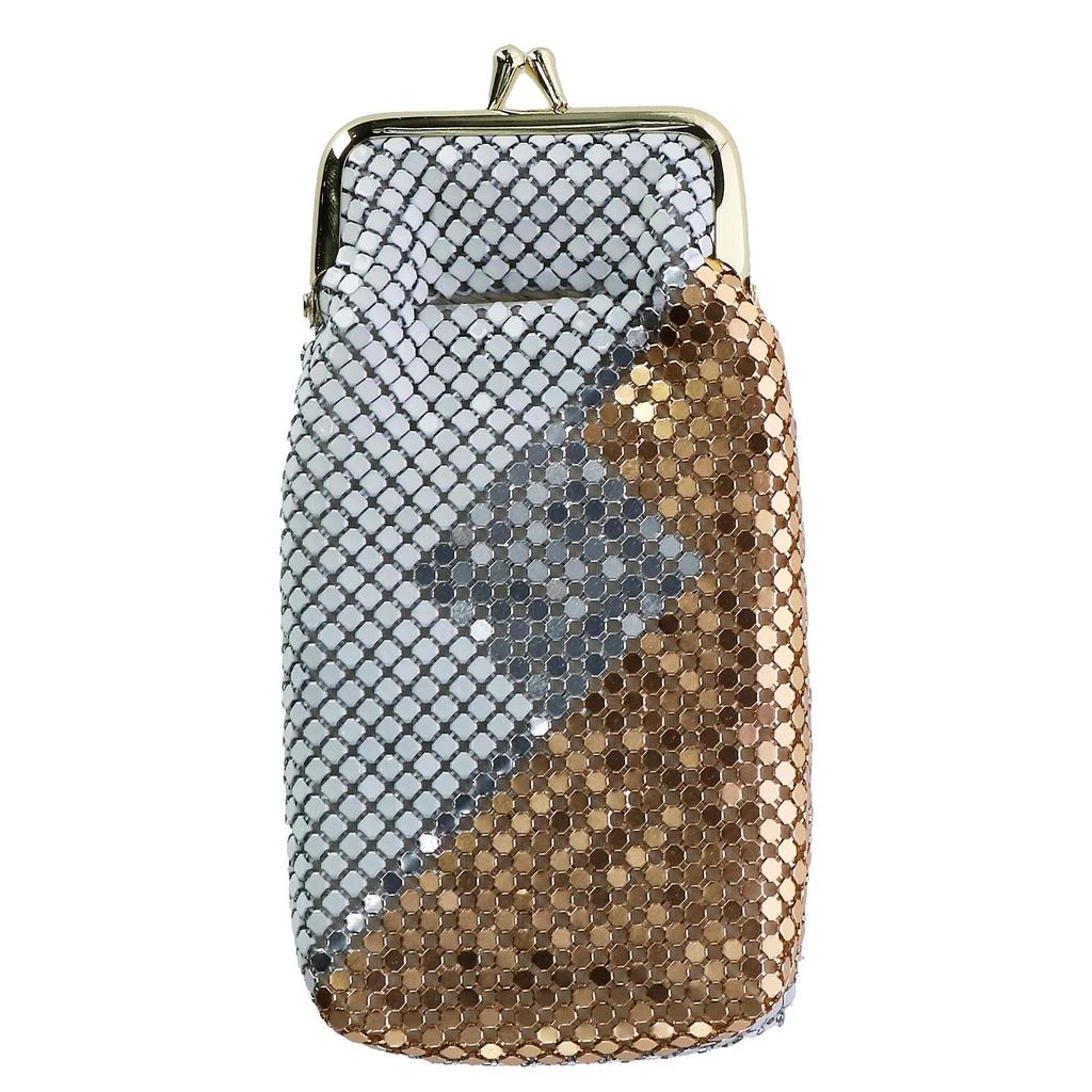 CTM Women's Mesh Pattern Cigarette Case with Lighter Pocket & Kiss Lock Closure 1