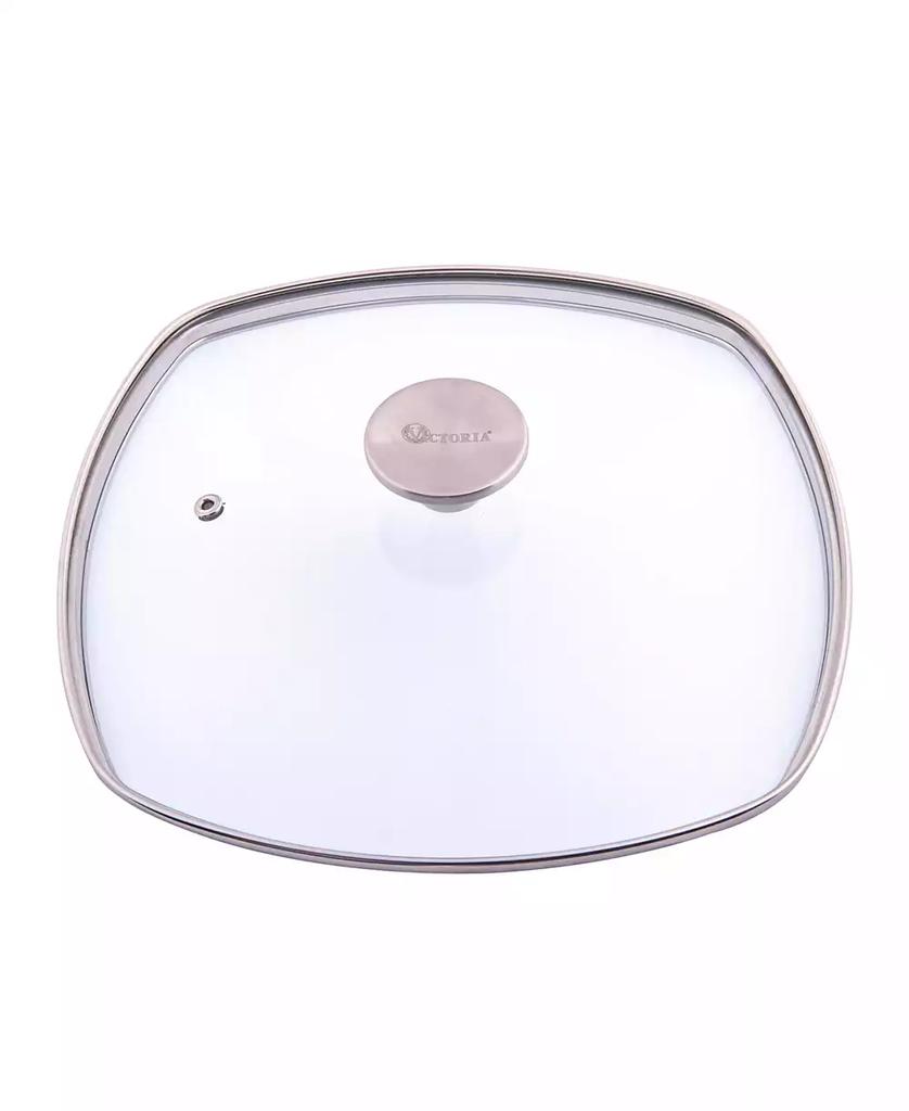 Victoria Glass Lid with Stainless Steel Knob for 10" Grill Pan