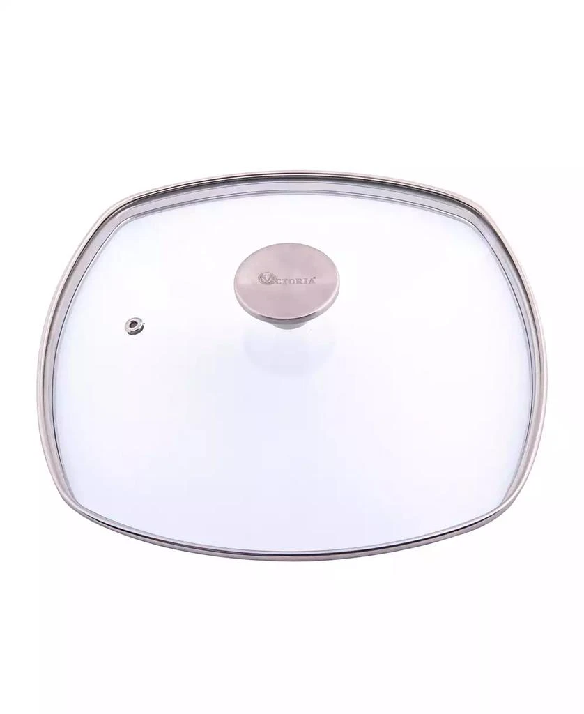 Victoria Glass Lid with Stainless Steel Knob for 10" Grill Pan 2