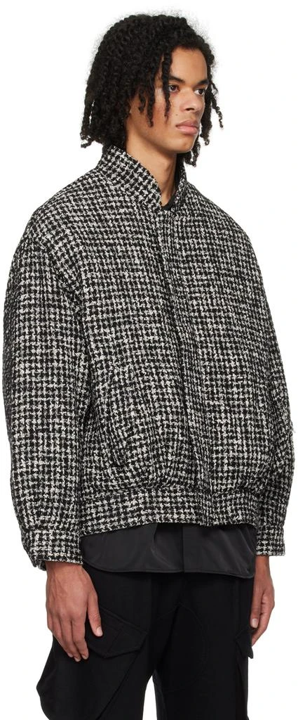 SOPHNET. Black & White Moulin Zip Jacket 2