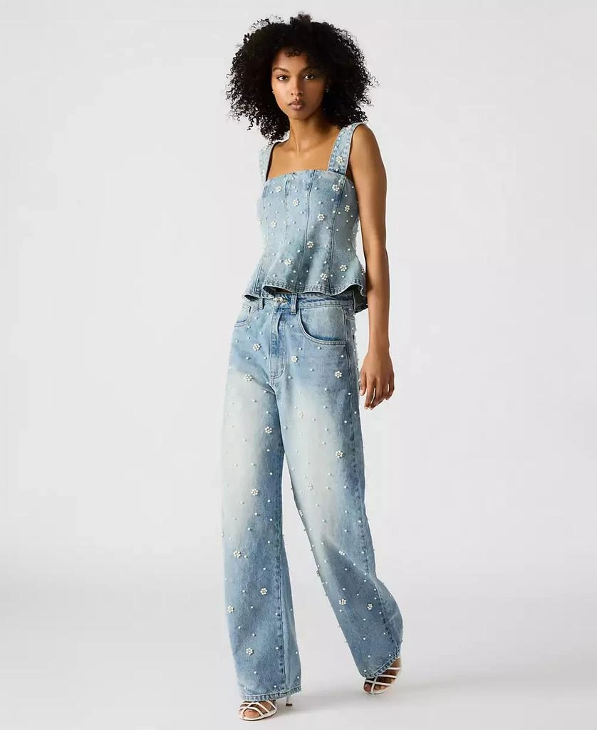 Steve Madden Women's Denim Fianna Barrel-Leg Jeans 2