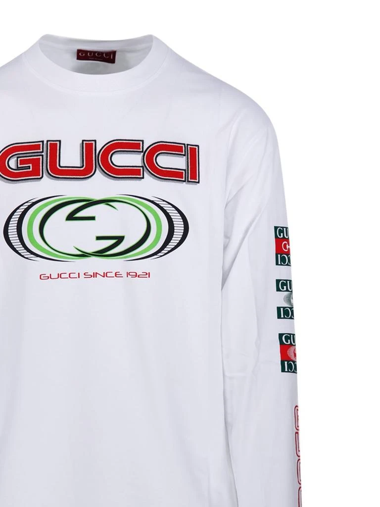 Gucci Gucci Logo Printed Crewneck T-Shirt 4