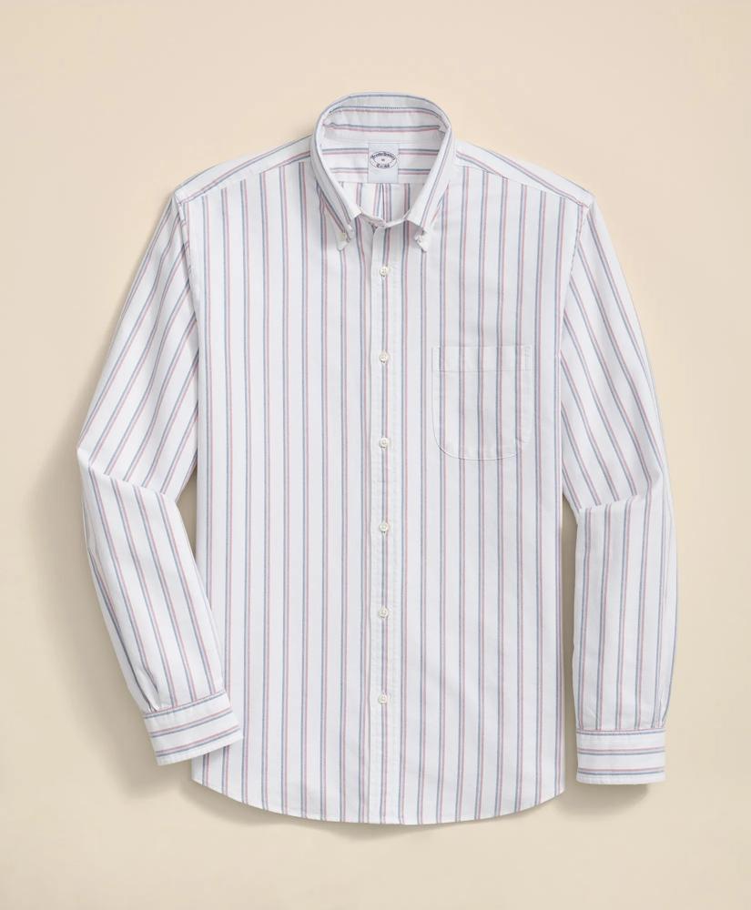 Brooks Brothers Friday Shirt, Oxford Ribbon Stripe