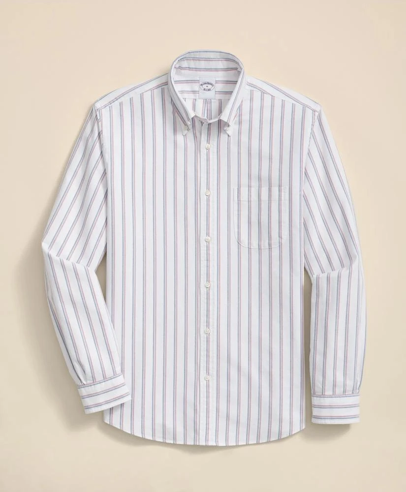 Brooks Brothers Friday Shirt, Oxford Ribbon Stripe 1