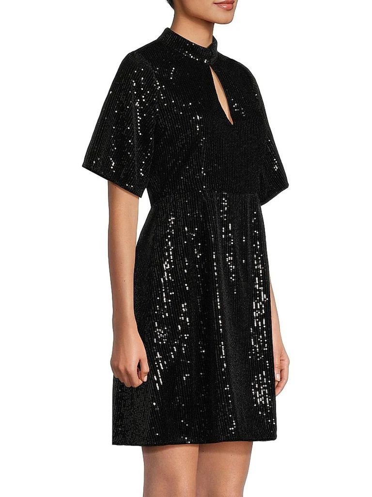 Johnny Was Eve Sequined Short-Sleeve Minidress 4