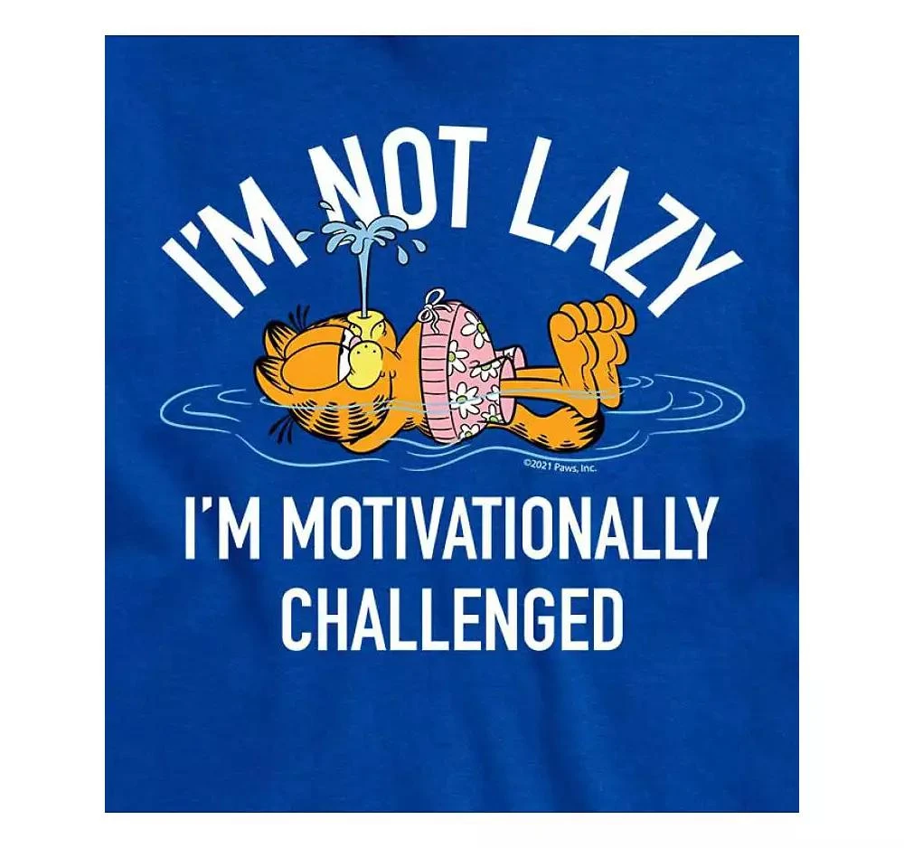 AIRWAVES Hybrid Apparel Garfield Lazy Mens Short Sleeve Tee 5