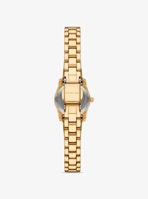 Michael Kors Mini Lexington Pavé Gold-Tone Watch 3