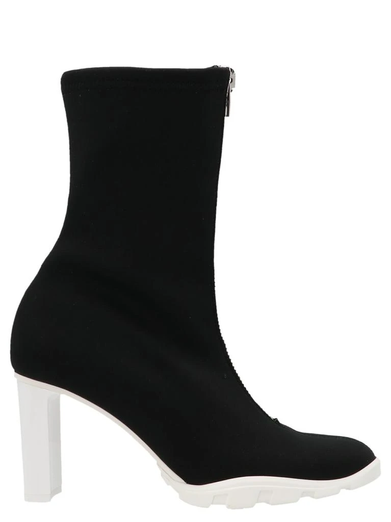 Alexander Mcqueen Slim Tread Boots, Ankle Boots White/Black 1