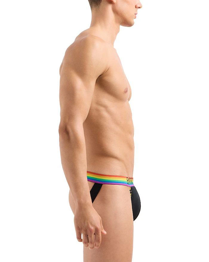 Emporio Armani Rainbow Logo Stretch Cotton Jockstrap 2 Pack 7