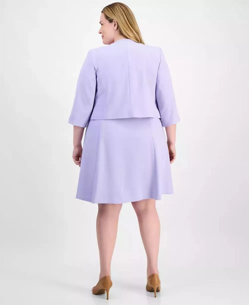 Le Suit Plus Size Collarless Open-Front Bolero
Scoop-Neck Sleeveless Fit
Flare Dress Set 2