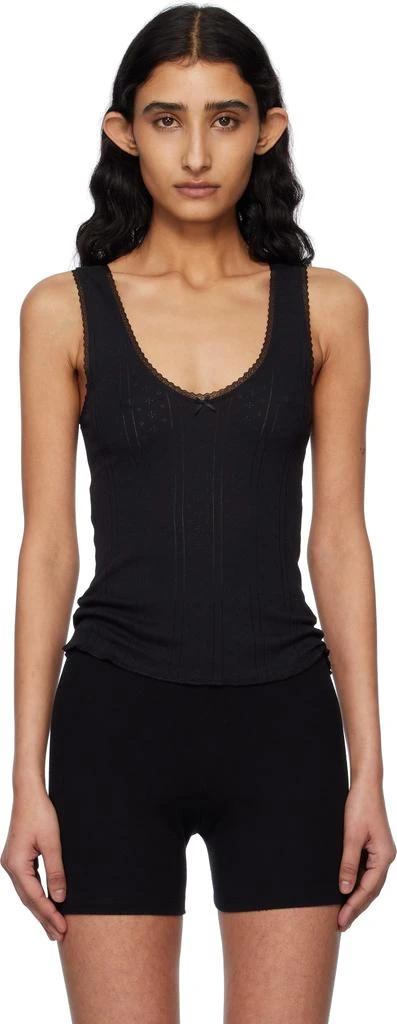 Cou Cou Black 'The Scoop' Tank Top 1