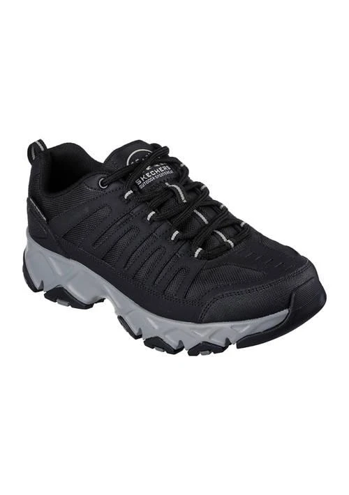 SKECHERS Mens Relaxed Fit Crossbar Stilholt Sneakers   Extra Wide Width 1