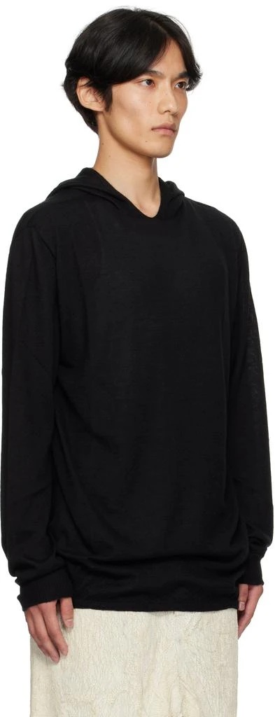 Rick Owens Black Concordians Long Sleeve Hoodie 2