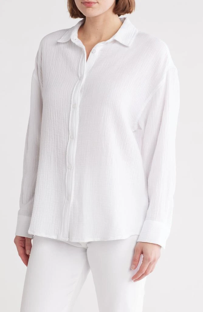 Joe's Gauze Boyfriend Button-Up Shirt 1