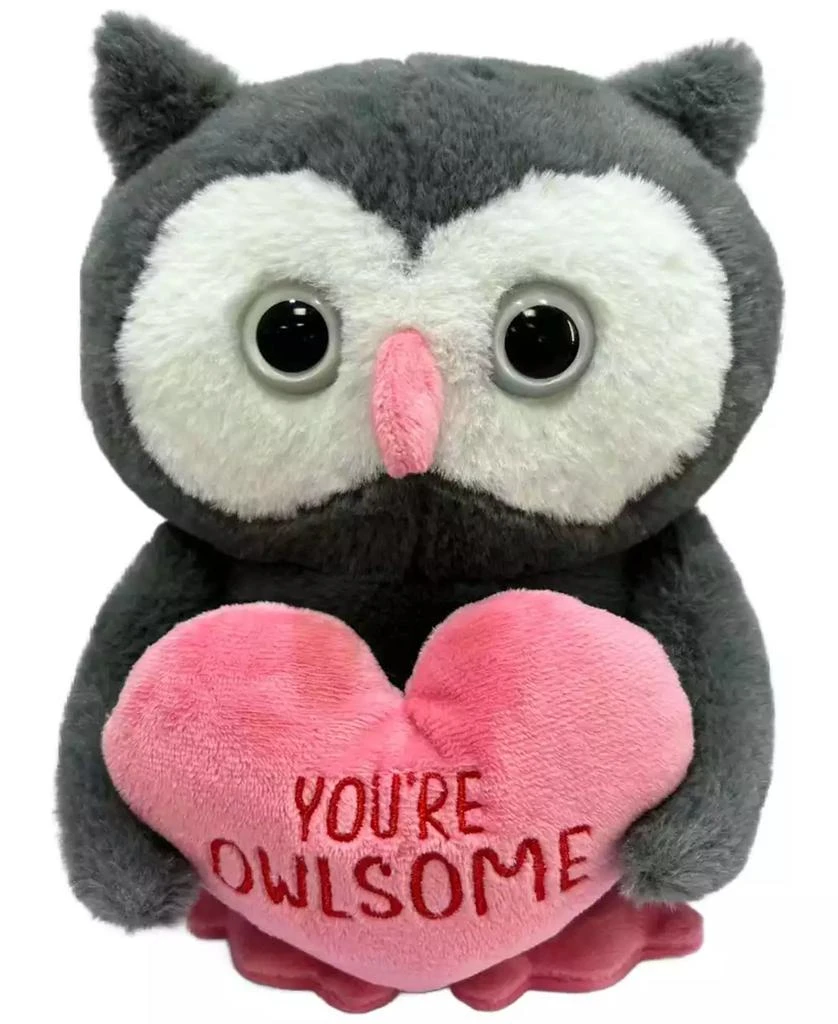 Wild Hippo Val Puns Valentine
s Owl Plush