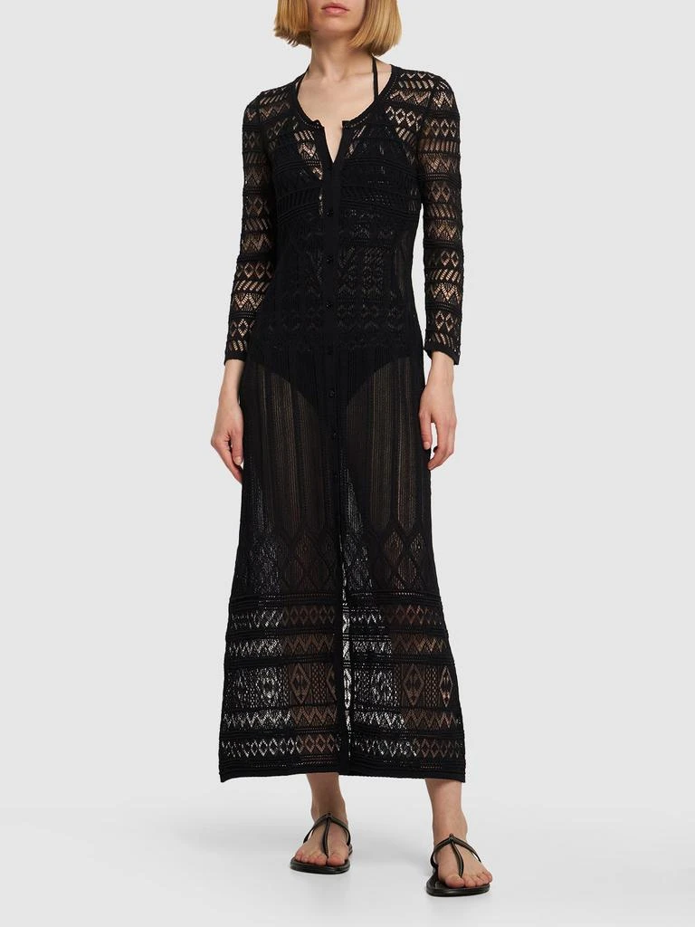 ISABEL MARANT Atedy Cotton Crochet Long Dress 1