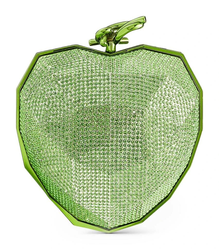 Jimmy Choo Crystal-Embellished Heart Clutch Bag 1