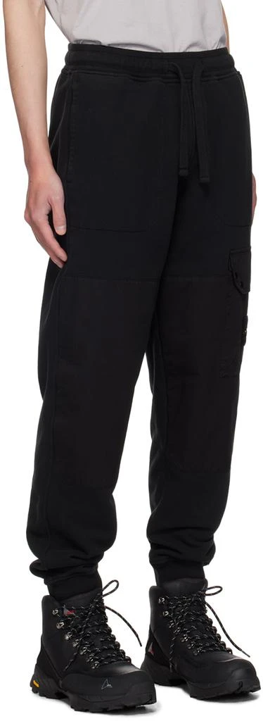 Stone Island Black Double Knee Sweatpants 2