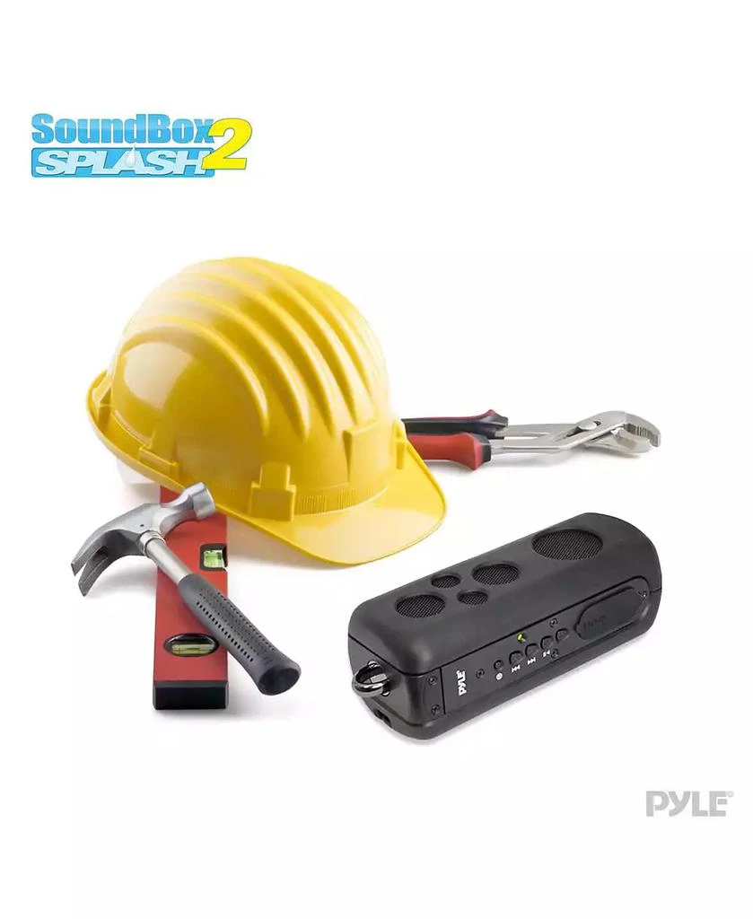 Pyle SoundBox Splash 2 Bluetooth Rugged Speaker with LED Flashlight
Hand Crank Charger (Blue) 4