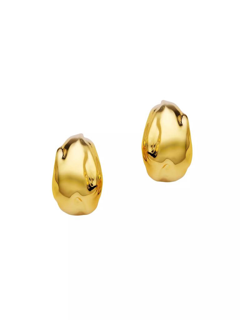 Amber Sceats Zagora Petite Florie 24K-Gold-Plated Hoop Earrings