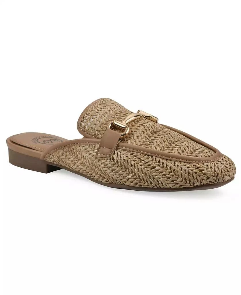 White Mountain Women's Bobbin Slip-On Mules 1